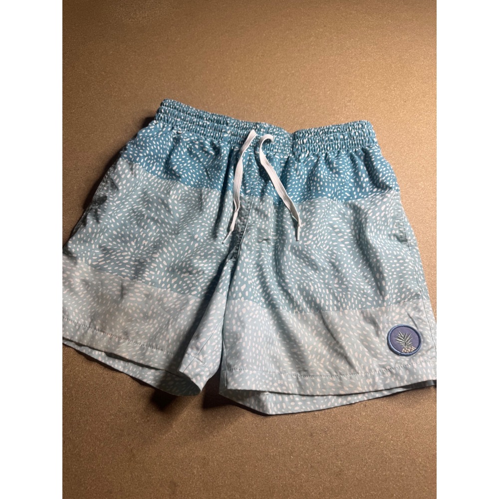 Chubbies Mens Blue White‎ Speckled Ombre Swim Trunks Pineapple Patch SP22BAS0054 - Picture 2 of 8